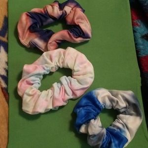 3pk tie dye hair ties